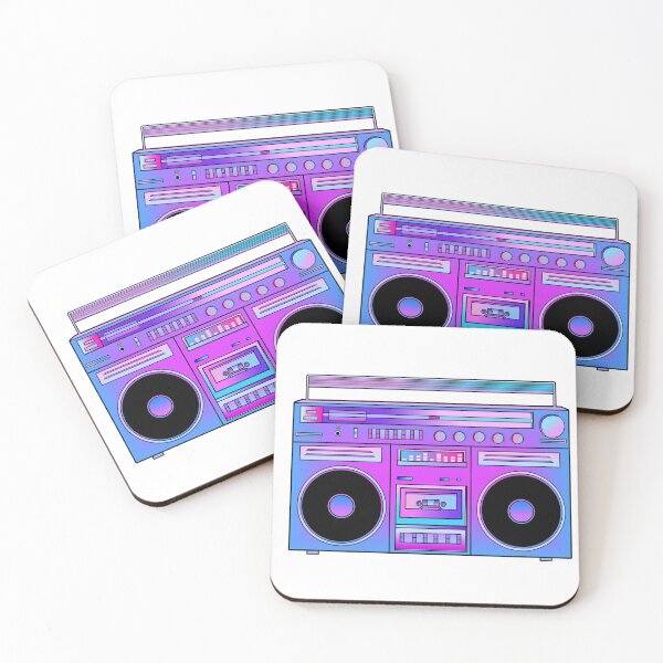 Item preview, Musical Cotton Candy Blue Pink Boombox  designed and sold by Deborah Camp.