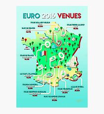 Euro 2016 venues Photographic Print