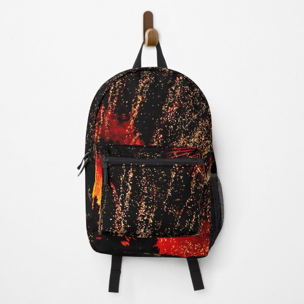 Item preview, Amazing fireworks on the midnight sky, Orange and Red Fireworks designed and sold by GoodVibesOcean.
