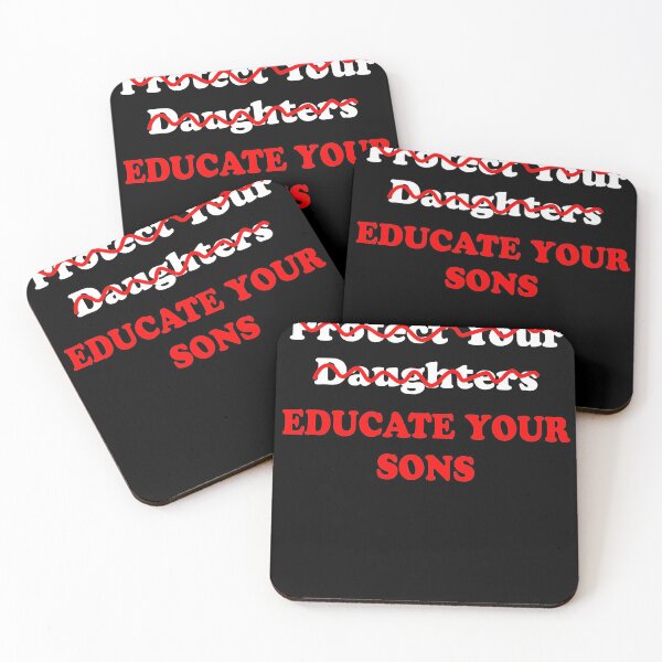 Item preview, EDUCATE your sons nobody should live in fear designed and sold by MrE-Tees.