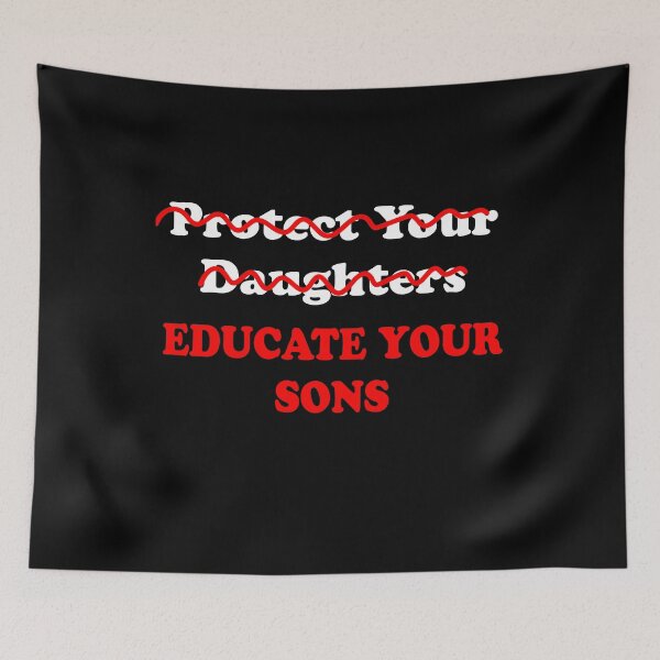 Item preview, EDUCATE your sons nobody should live in fear designed and sold by MrE-Tees.