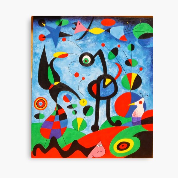 Joan Miró: Le poisson qui chante. impression d'art, Tableau sur toile