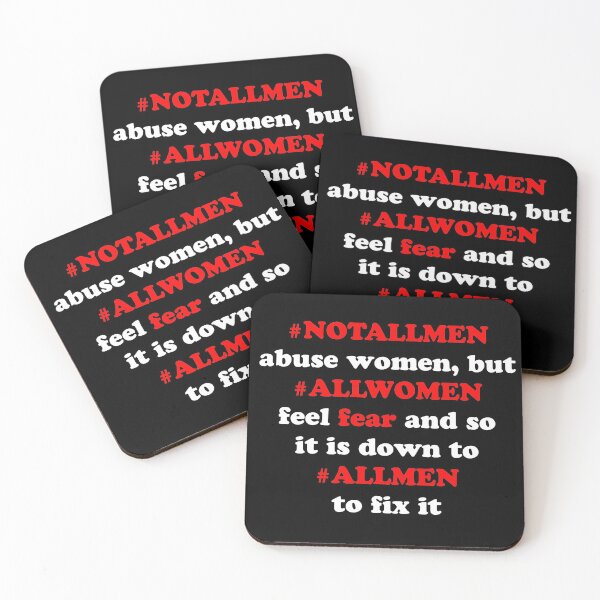 Item preview, NOTALLMEN abuse women but ALLWOMEN fear designed and sold by MrE-Tees.