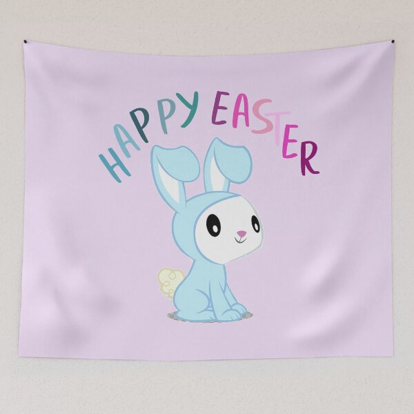 Item preview, Angel Bunny Happy Easter  designed and sold by ClumsyClouds.