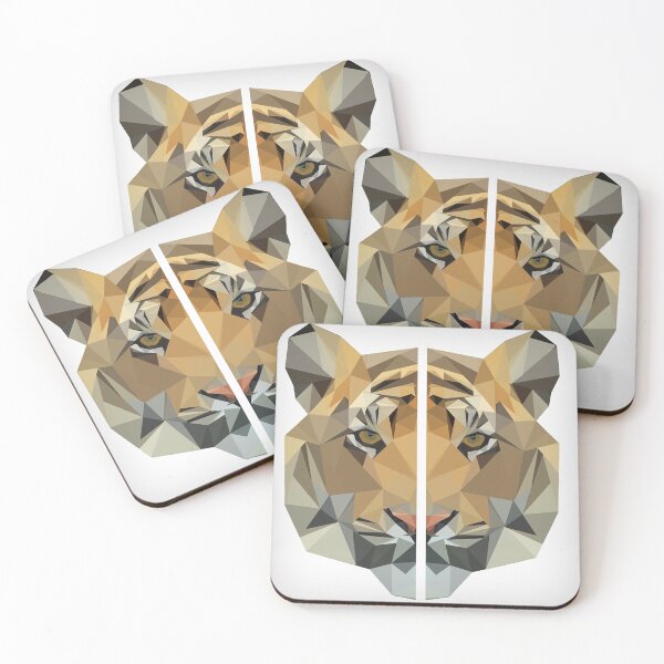 Item preview, FIERCE TIGER GEOMETRIC designed and sold by tenfiftytwo.