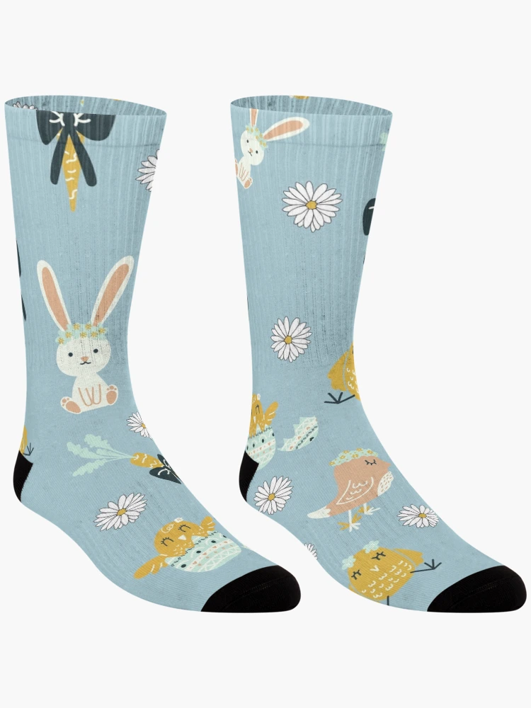 Thumbnail 3 of 5, Socks, Pretty Spring Print- Spring Collection designed and sold by MF-Designsltd.