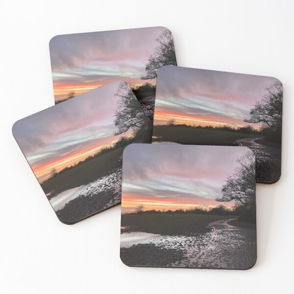 Item preview, Sunset Mirror Reflections On Reigate Hill and the North Downs designed and sold by Bucklandcrafts.