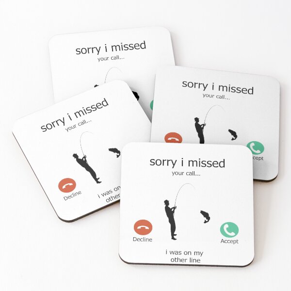 Item preview, Funny Sorry I Missed Your Call Was On Other Line Men Fishing designed and sold by oussayya.