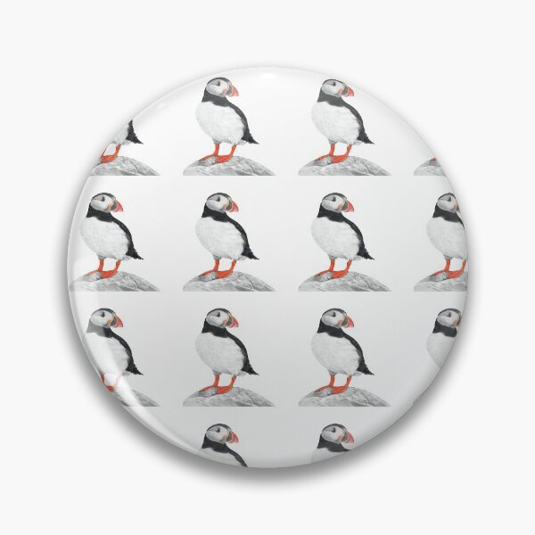 Item preview, Puffin pattern pastel art  designed and sold by IslesArt.