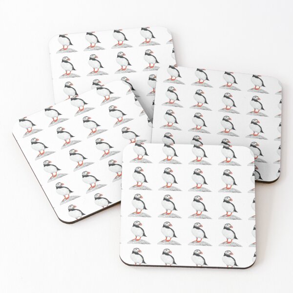 Item preview, Puffin pattern pastel art  designed and sold by IslesArt.