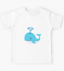 Whale Emoji (Blowhole) Kids Tee