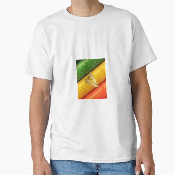 Logo love beautiful color. Thick colored pencils Classic T-Shirt