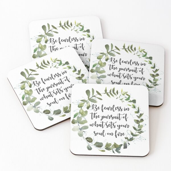 Item preview, Be Fearless Quote in Wreath designed and sold by Pavnud.