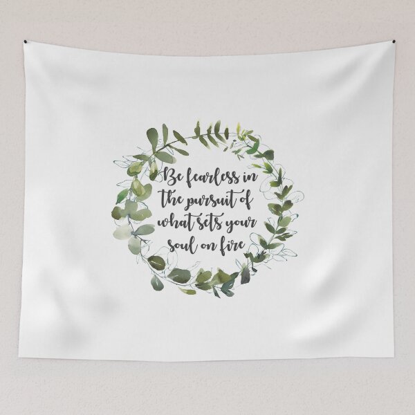 Item preview, Be Fearless Quote in Wreath designed and sold by Pavnud.