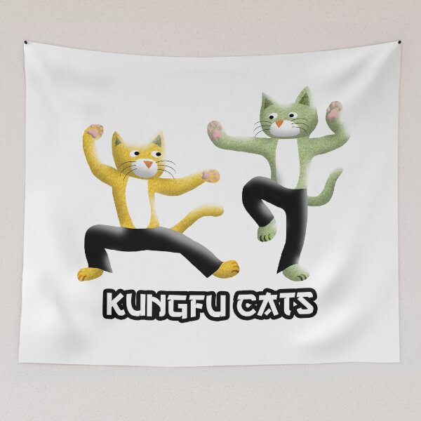 Aperçu de l'œuvre chats kungfu créée et vendue par Xdelacra.