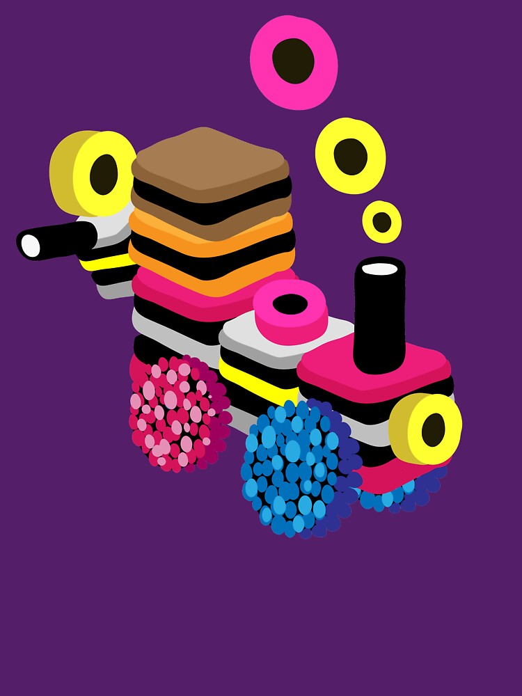 Liquorice Allsorts Train Tshirt classique sold by Agness SKU 5862741