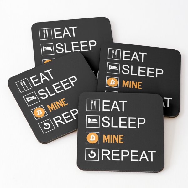 Item preview, Eat Sleep Mine Bitcoin Repeat designed and sold by JCWardrobe.
