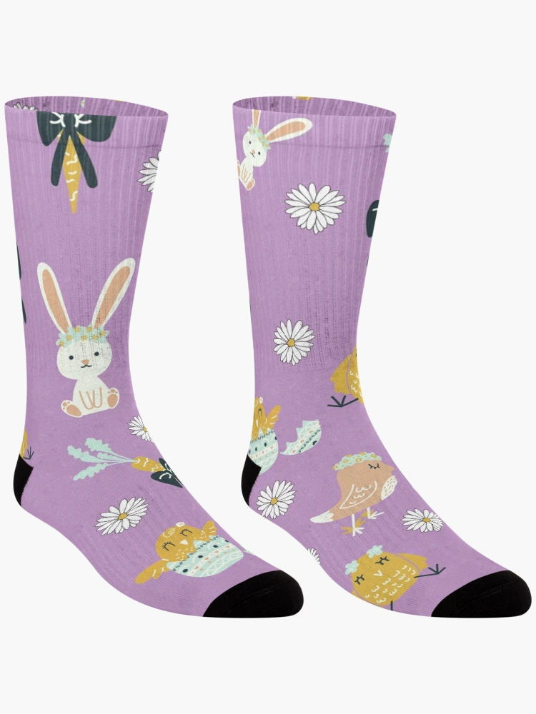 Thumbnail 3 of 5, Socks, Cute Spring Print- Spring Collection designed and sold by MF-Designsltd.