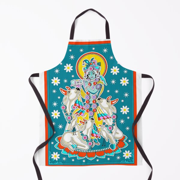 Item preview, Sri Krishna with Cows designed and sold by GundicaArt.