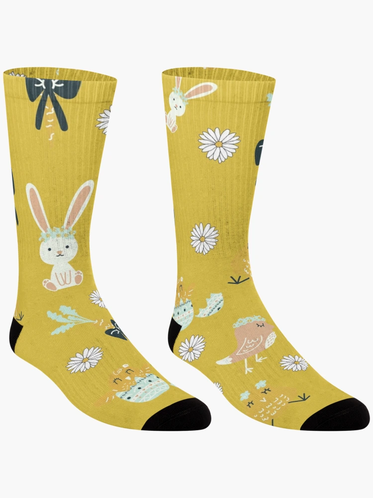 Thumbnail 3 of 5, Socks, Cute Spring Print- Spring Collection designed and sold by MF-Designsltd.