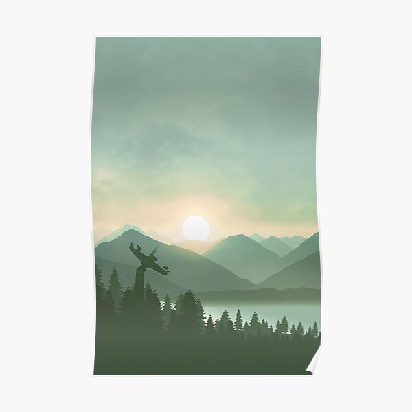 Forest Moon Poster