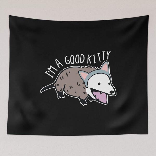 Item preview, I'm A Good Kitty Funny Opossum and Cat Pun designed and sold by Scratches Tees.