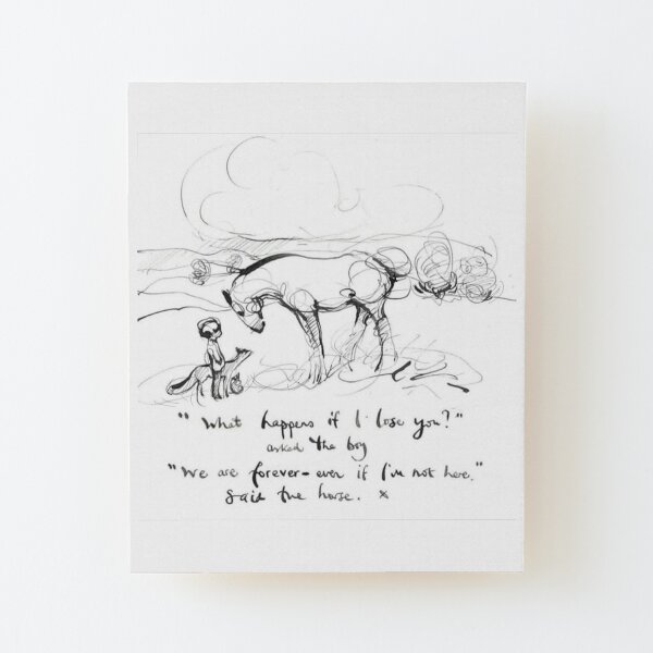 que pasa si te pierdo AMABLE chico, chica, El chico El topo El zorro y la camisa del caballo, charlie mackesy, orientación, amante de los libros, lector, amor, regalos Lámina montada de madera
