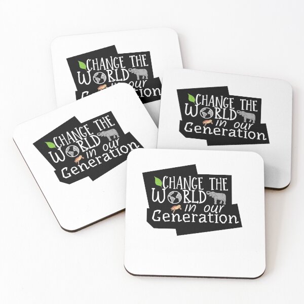 Item preview, Change the world in our generation (White Front) designed and sold by PawPixShop.