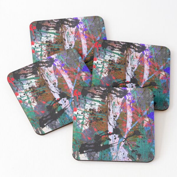 Item preview, Trip Pollock Fan designed and sold by NeonAbstracts.