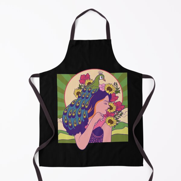 Item preview, Stoner rock woman with peacock designed and sold by ElBeDesigns.
