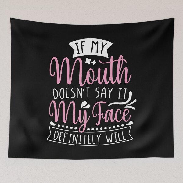 Item preview, My Face Definitely Will Funny Wine Lover Quotes designed and sold by Scratches Tees.
