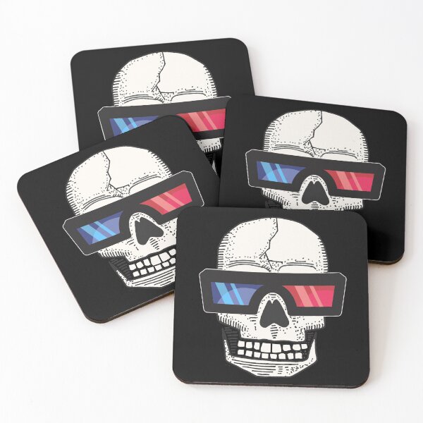 Item preview, 3D Skull on black designed and sold by crazycollective.