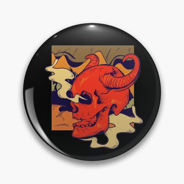 Item preview, Stoner rock skull horns designed and sold by ElBeDesigns.