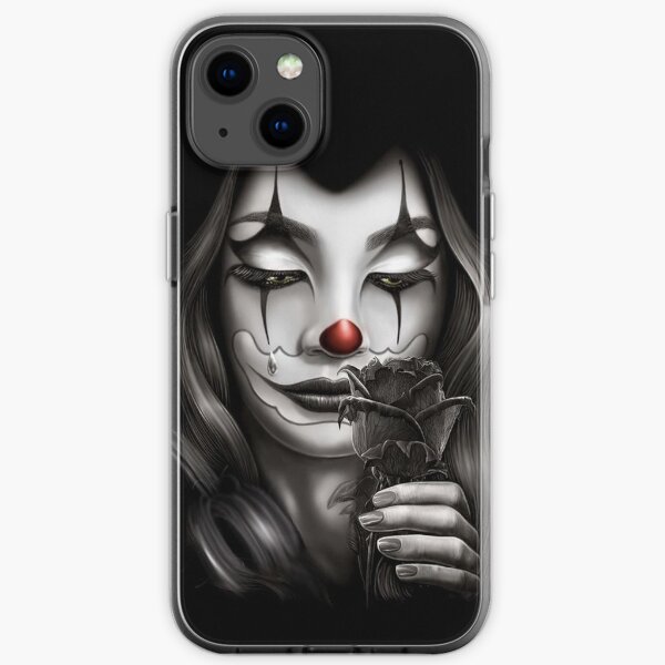 Sad Girl Graphic Art iPhone Soft Case