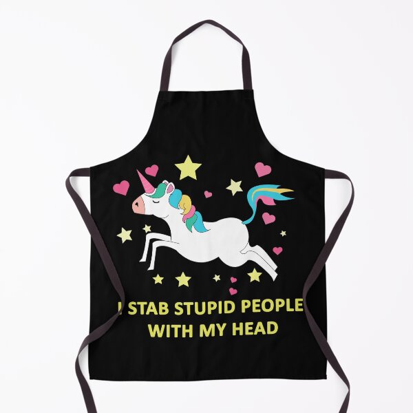 Item preview, Unicorn, I stab stupid people, funny t shirt designed and sold by Jaime Brash.