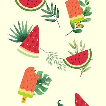 Artwork thumbnail, Watermelon by Nini's Designs