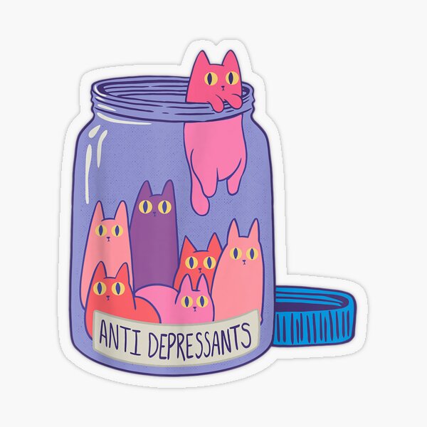 Item preview, Jar of Kittens Vinyl Sticker, Cat Sticker, Laptop Stickers, Hydro Flask Stickers, Aesthetic Stickers designed and sold by artboxgo.