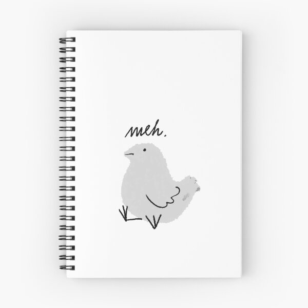 Item preview, Meh - this little grey bird is quite underwhelmed. designed and sold by tostoini.