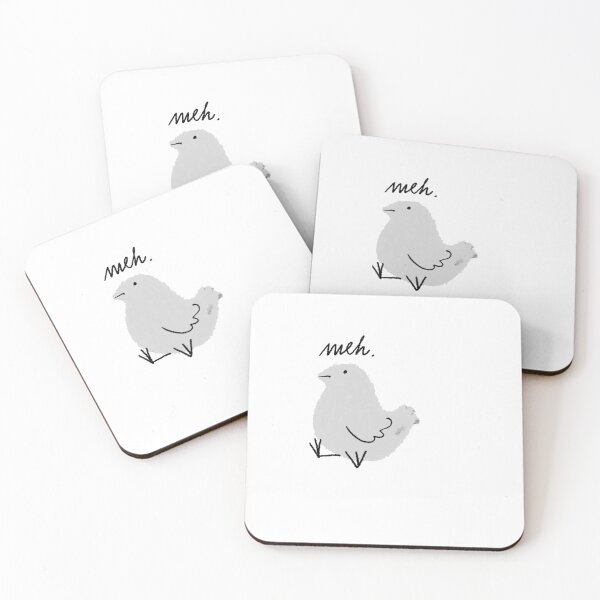 Item preview, Meh - this little grey bird is quite underwhelmed. designed and sold by tostoini.