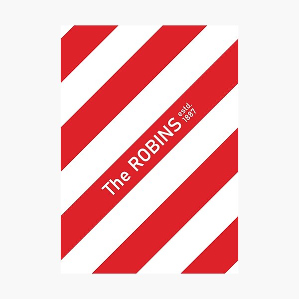 CTFC - Robins Footy Stripes Photographic Print