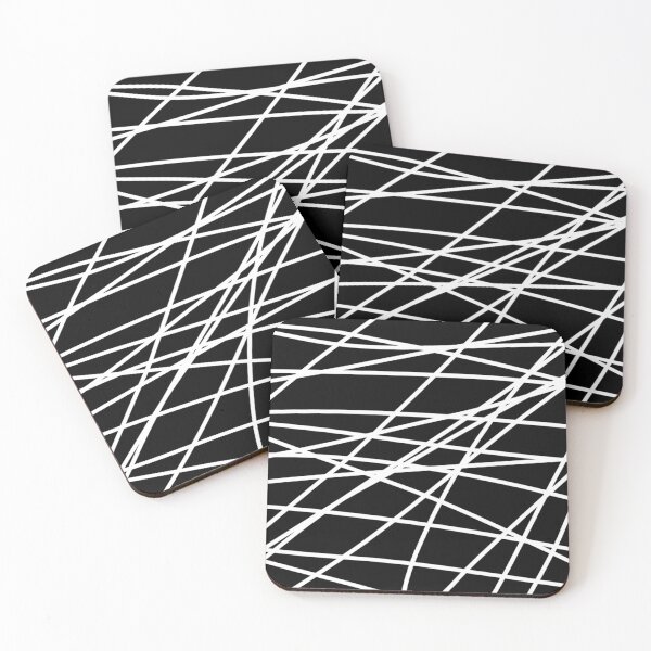 Item preview, Abstract Lines Pattern-White designed and sold by Apartment12.