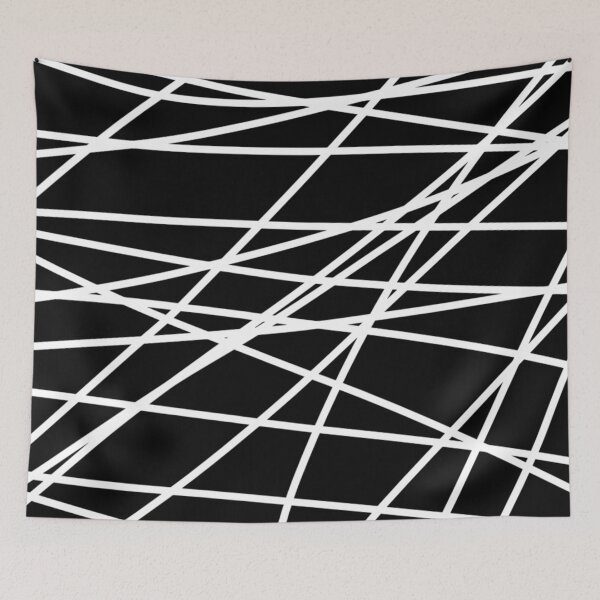 Item preview, Abstract Lines Pattern-White designed and sold by Apartment12.