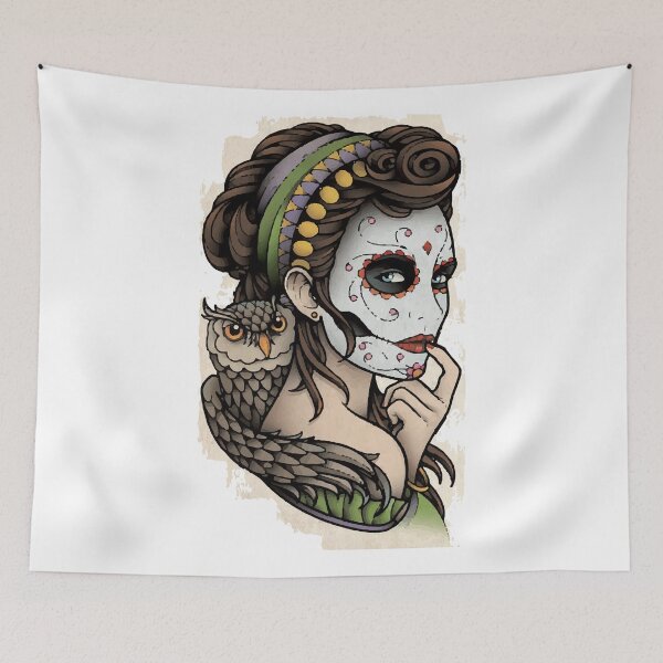 Item preview, carnival beauty with owl  designed and sold by Moueddene.