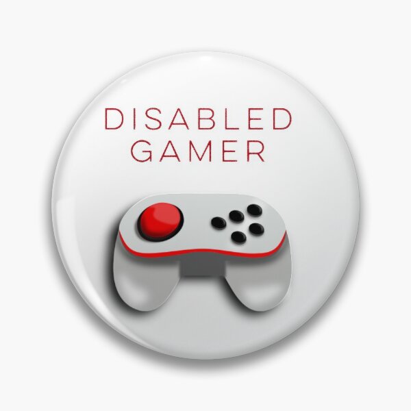 Artikelvorschau, Behinderter Gamer mit weißem Gamecontroller entworfen und verkauft von headtrackerart.