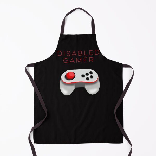 Artikelvorschau, Behinderter Gamer mit weißem Gamecontroller entworfen und verkauft von headtrackerart.