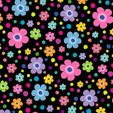 Artwork thumbnail, Flowers Pattern Colorful Mix Spring Color by Williams Anderson
