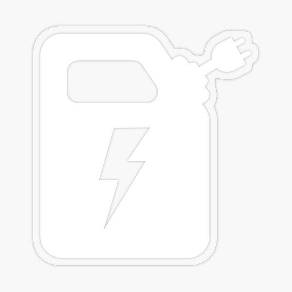 Réservoir de charge électrique Sticker transparent