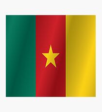 Cameroon flag Photographic Print