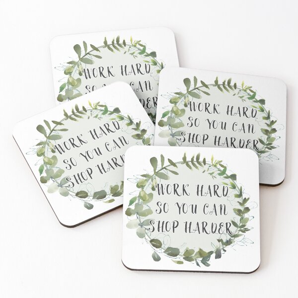 Item preview, Work Hard Quote in Wreath designed and sold by Pavnud.