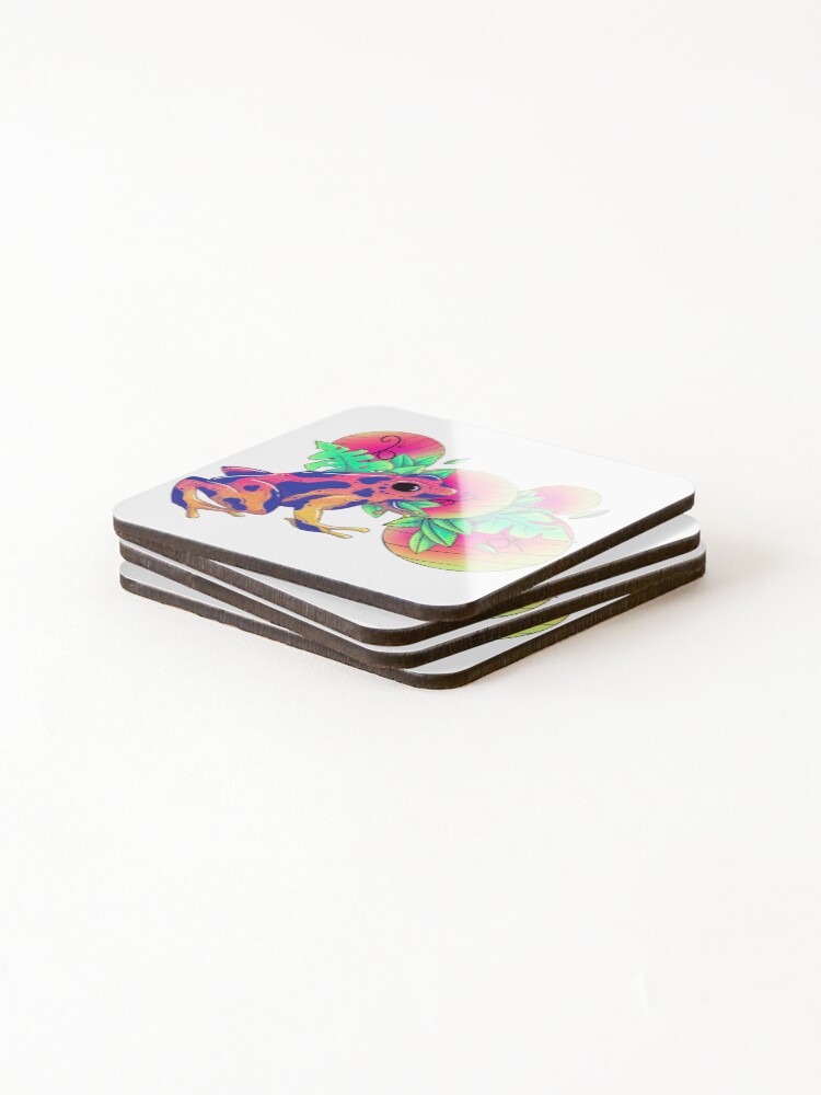 Thumbnail 4 of 5, Coasters (Set of 4), Frog designed and sold by Ohcase07.